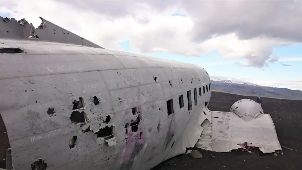 Avión estrellado en Islandia
