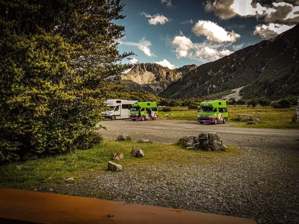 Campsite en Nueva Zelanda