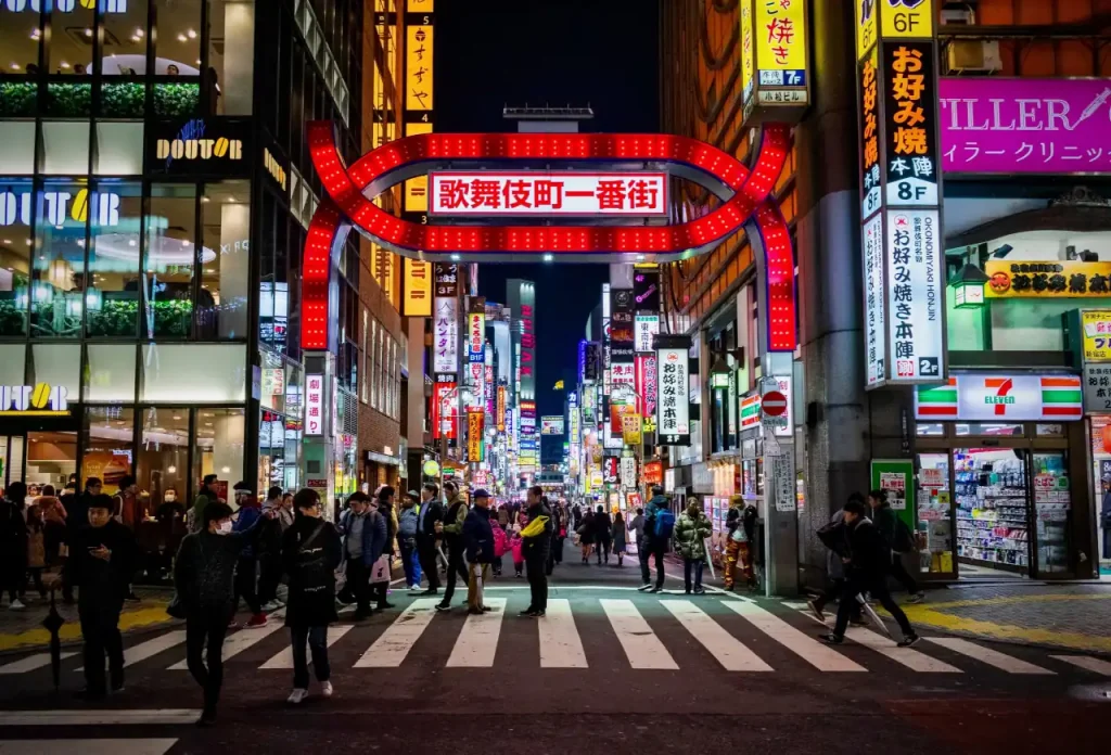 Recomendaciones para viajar a Japón: Barrio de Kabukicho en Tokio