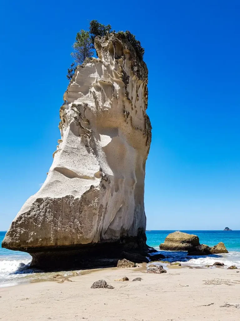 Playa Cathedral Cove en la Isla Norte de Nueva Zelanda