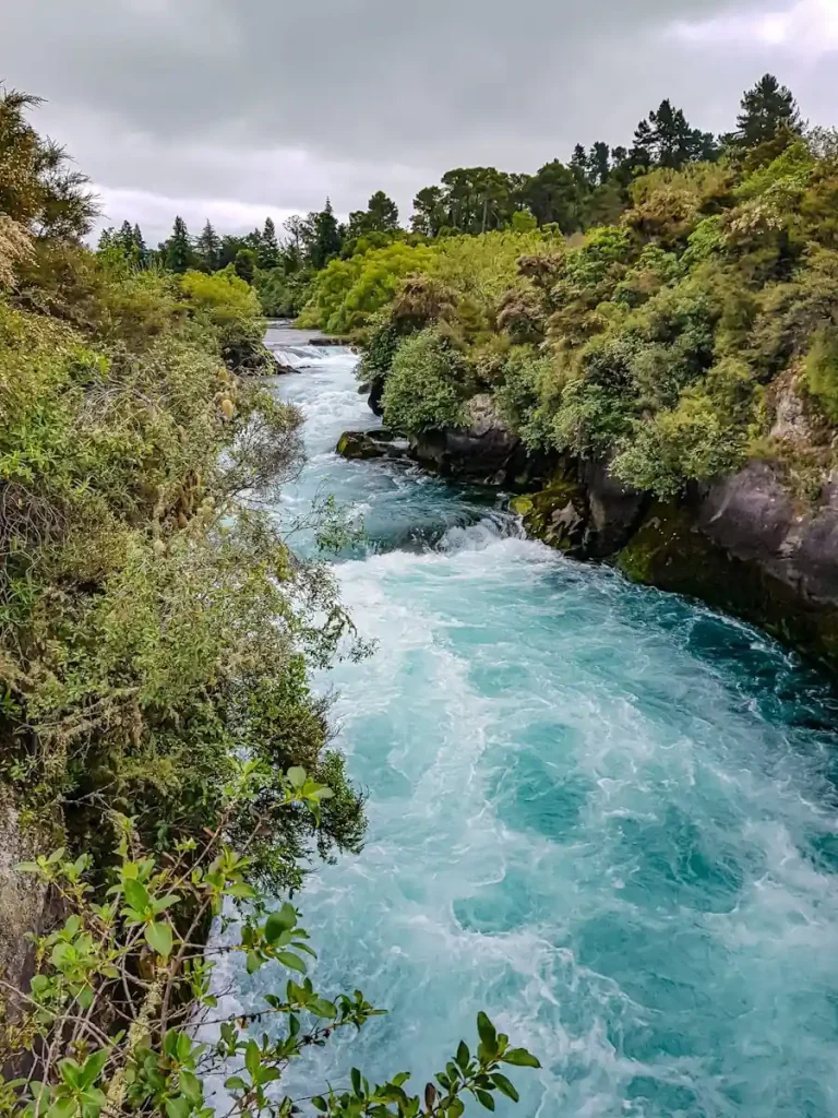 Huka Falls en Nueva Zelanda