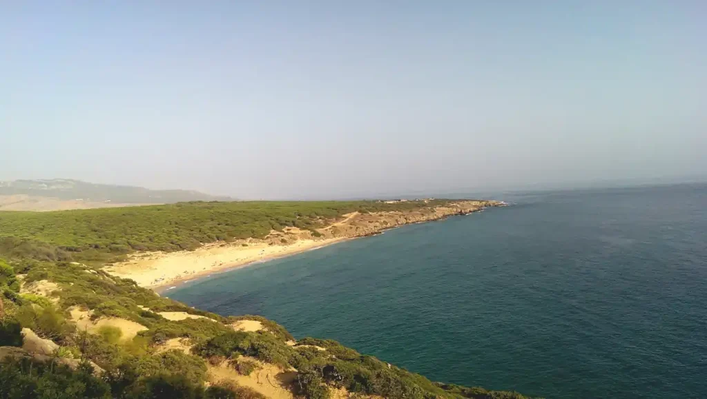 Vistas de la Playa del Cañuelo desde el Faro
